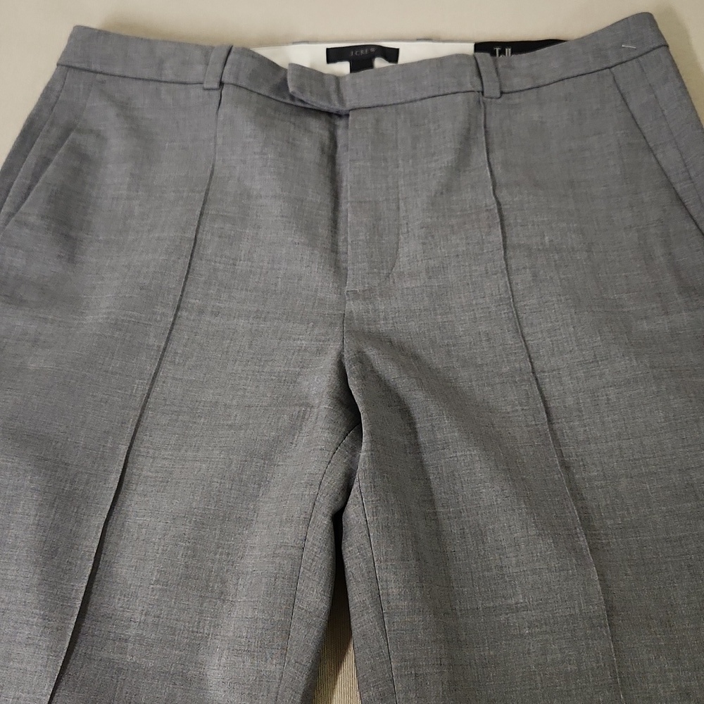 J. Crew Classic Gray Wool Trousers Sz 4 - Picture 2 of 7